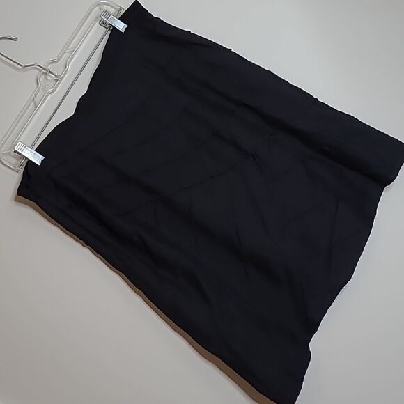 AK Anne Klein  sz 6 black midi skirt - Picture 1 of 9